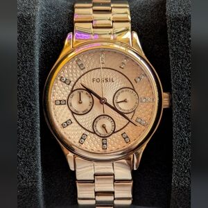 Fossil Modern Sophisticate Multifunction Rose Gold-Tone Women's Watch